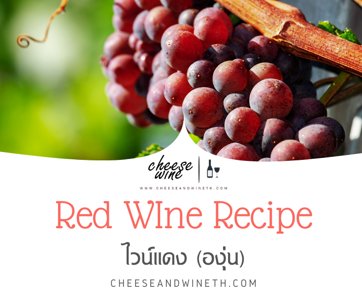 สูตรและวิธีการทำ ไวน์แดง องุ่นแดง (Red Wine Recipe)