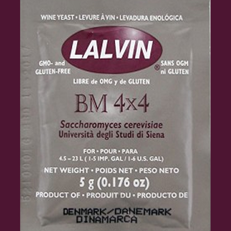 LALVIN lalvin BM 4x4 Yeast à¸¢à¸µà¸ªà¸à¹à¸ªà¸³à¸«à¸£à¸±à¸à¸«à¸¡à¸±à¸à¹à¸§à¸à¹ 5 à¸à¸£à¸±à¸¡