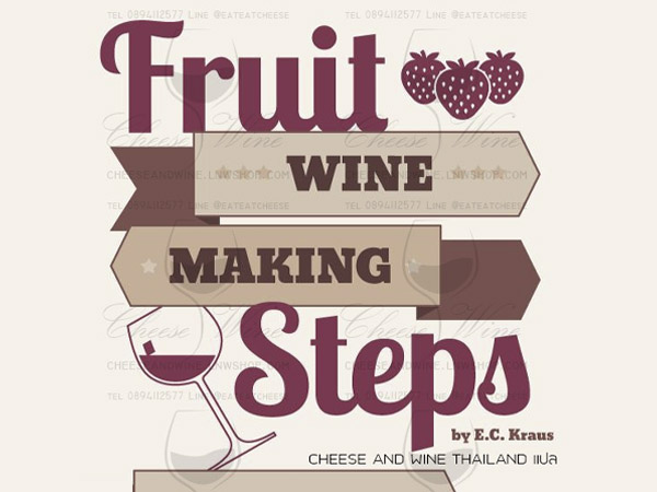 FRUIT WINE MAKING STEPS ขั้นตอนการทำไวน์ผลไม้